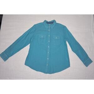 Petite Cyan Button Down St. John's Bay Women